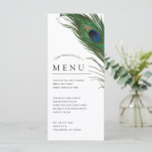 孔雀の羽 |ディナーメニュー メニュー (スタンド正面)