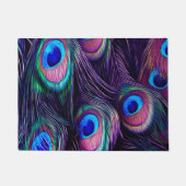 孔雀の羽 ドアマット (正面)