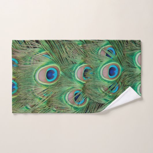 孔雀の羽 ハンドタオル (ハンドタオル)