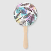 孔雀の羽 ハンドファン (裏面)