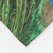 孔雀の羽 フリースブランケット (角)