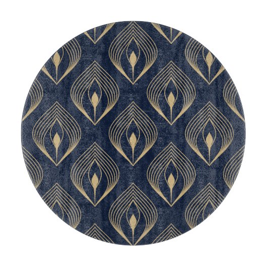 孔雀の羽:フローラペイズリー カッティングボード (正面)