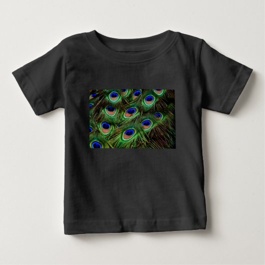 孔雀の羽 ベビーTシャツ (正面)