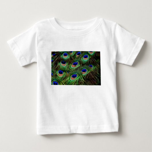 孔雀の羽 ベビーTシャツ (正面)