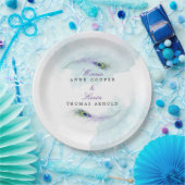 孔雀の羽 ペーパープレート (パーティー)