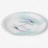 孔雀の羽 ペーパープレート (アングル)