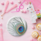 孔雀の羽 ペーパープレート (パーティー)