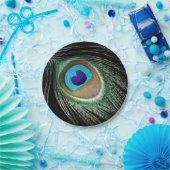 孔雀の羽 ペーパープレート (パーティー)