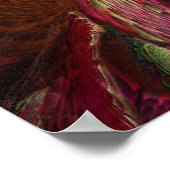 孔雀の羽 ポスター (角)