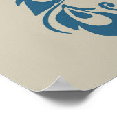 孔雀の羽 ポスター (角)