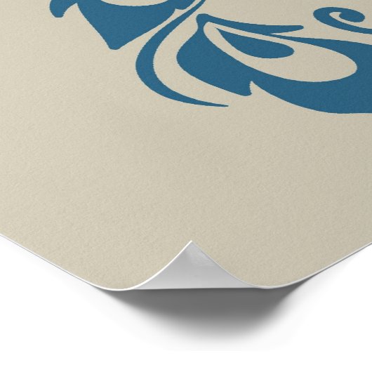 孔雀の羽 ポスター (角)