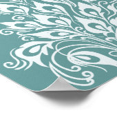 孔雀の羽 ポスター (角)