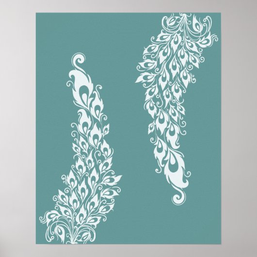 孔雀の羽 ポスター (正面)