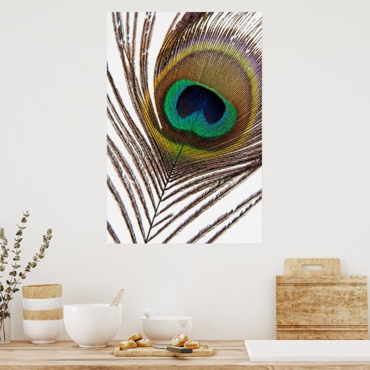孔雀の羽 ポスター (キッチン)