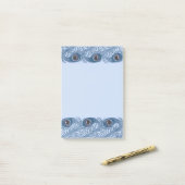 孔雀の羽 ポストイット (デスク上)