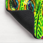 孔雀の羽 マウスパッド (コーナー)