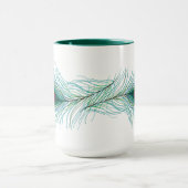 孔雀の羽 マグカップ (中央)