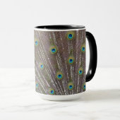 孔雀の羽 マグカップ (正面右)