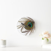 孔雀の羽 ラウンド壁時計 (ホーム)