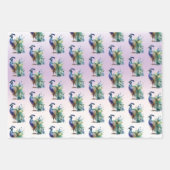 孔雀の羽 ラッピングペーパーシート (正面)