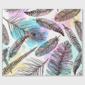 孔雀の羽 ラッピングペーパー (フラット)