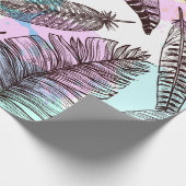 孔雀の羽 ラッピングペーパー (角)