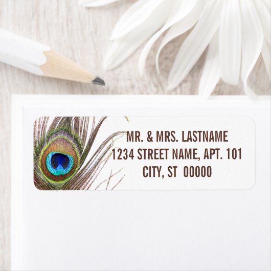 孔雀の羽 ラベル (インサイチュ)