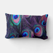 孔雀の羽 ランバークッション (裏面)