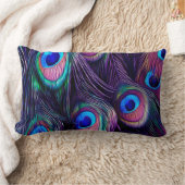 孔雀の羽 ランバークッション (ブランケット)