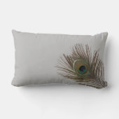 孔雀の羽 ランバークッション (裏面)