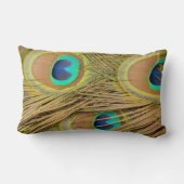 孔雀の羽 ランバークッション (裏面)