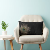 孔雀の羽 ランバークッション (椅子)