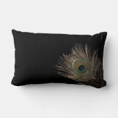 孔雀の羽 ランバークッション (裏面)