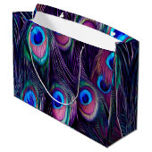 孔雀の羽 ラージペーパーバッグ (裏面アングル)