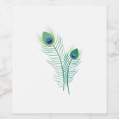 孔雀の羽 ワインラベル (シングルラベル)