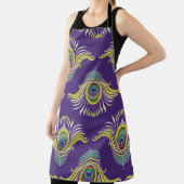 孔雀の羽：ヴィンテージのシームレスな背景。 エプロン (インサイチュ)