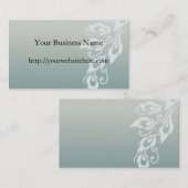 孔雀の羽 名刺 (正面/裏面)