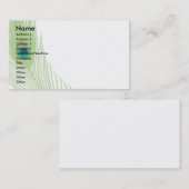 孔雀の羽 名刺 (正面/裏面)