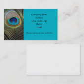 孔雀の羽 名刺 (正面/裏面)