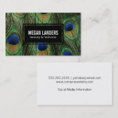 孔雀の羽 |変数 名刺 (正面/裏面)