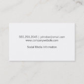 孔雀の羽 |変数 名刺 (裏面)