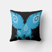 孔雀の羽 孔雀の鳥|孔雀の鳥 |ファッション クッション (裏面)