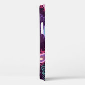 孔雀の羽:手描きヴィンテージ。 Case-Mate iPhoneケース (裏面 / 右)