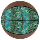 孔雀の羽,抽象芸術 – アクリルのパターン バスケットボール (正面)