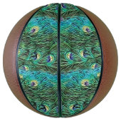 孔雀の羽,抽象芸術 – アクリルのパターン バスケットボール (縦)