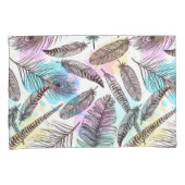 孔雀の羽 枕カバー (正面右)