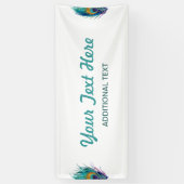 孔雀の羽 横断幕 (縦)