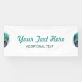 孔雀の羽 横断幕 (横)