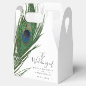 孔雀の羽 |結婚式の引き出物ボックス フェイバーボックス (オープン)