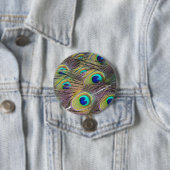 孔雀の羽 缶バッジ (インサイチュ)